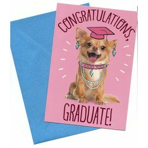 Congratulations Congrats Graduate Graduation Wishes Greeting Card Dogs Lovers